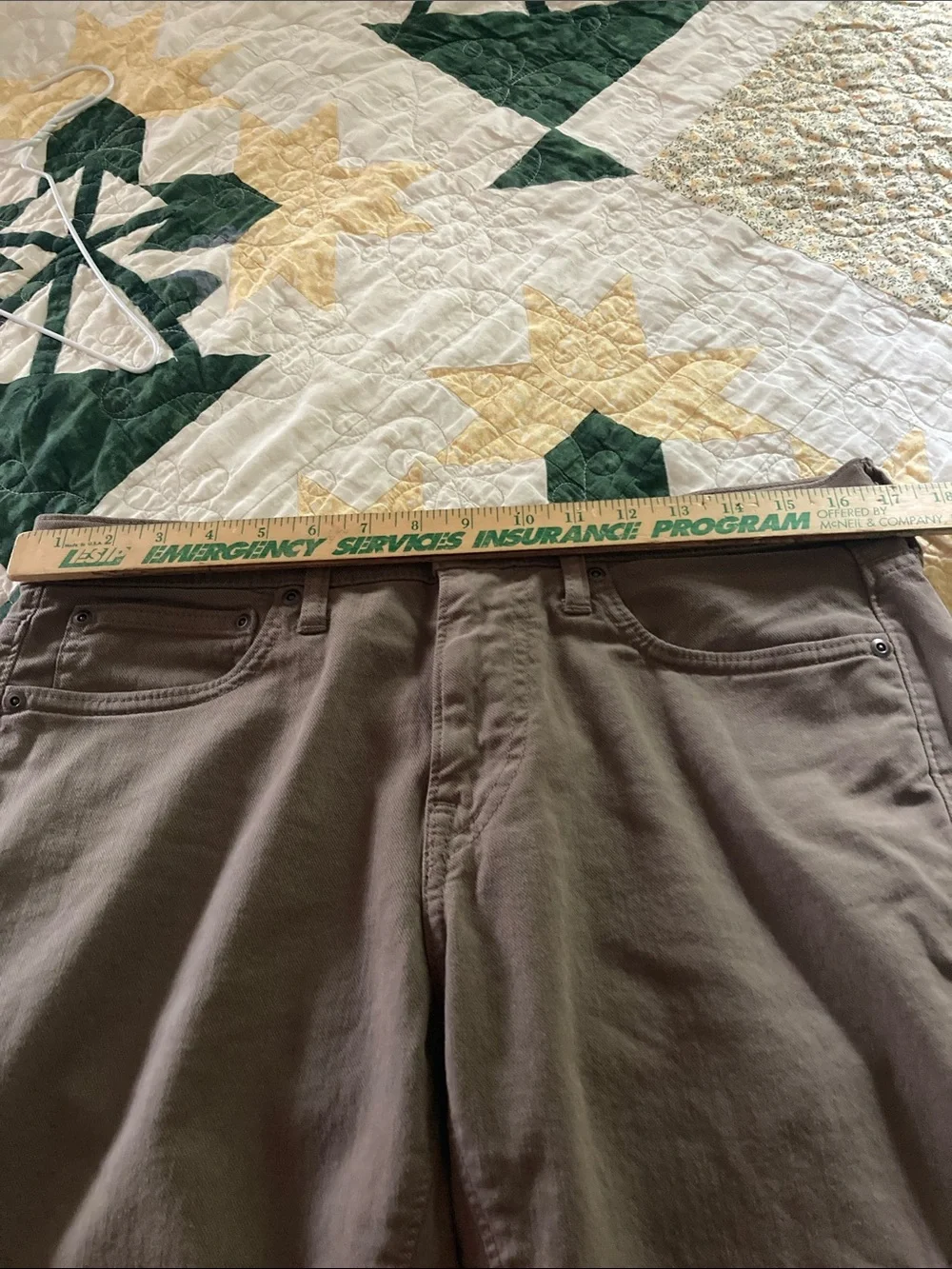 J. Crew 484 brown jeans 32/32 tapered stretch mens